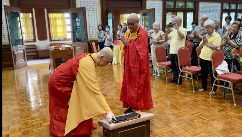 送位仪式---开山和尚送位